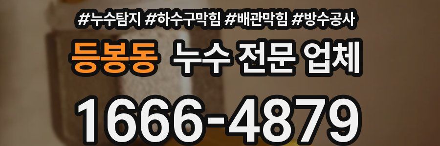 등봉동 누수 전문 업체