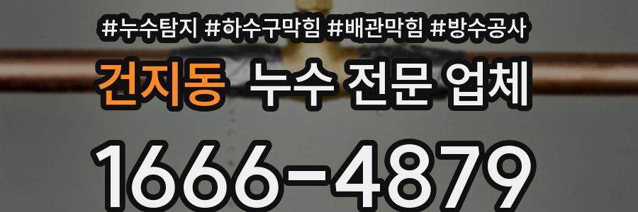 건지동 누수 전문 업체