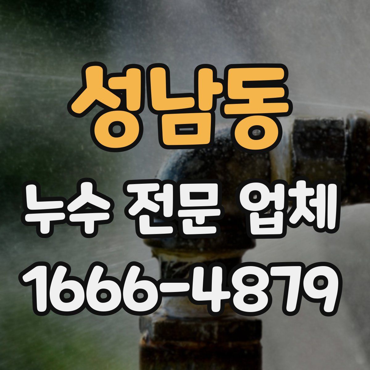 성남동 누수 전문 업체