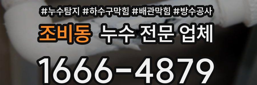 조비동 누수 전문 업체