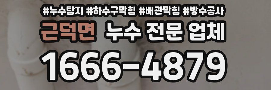 근덕면 누수 전문 업체