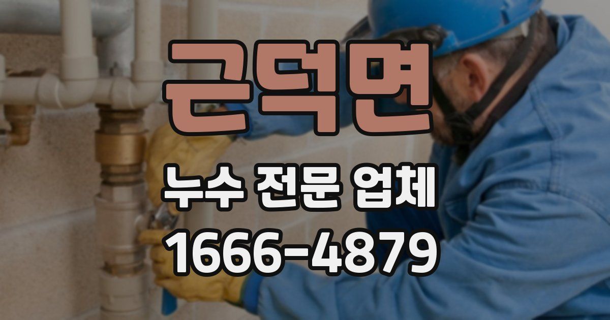 근덕면 누수 전문 업체