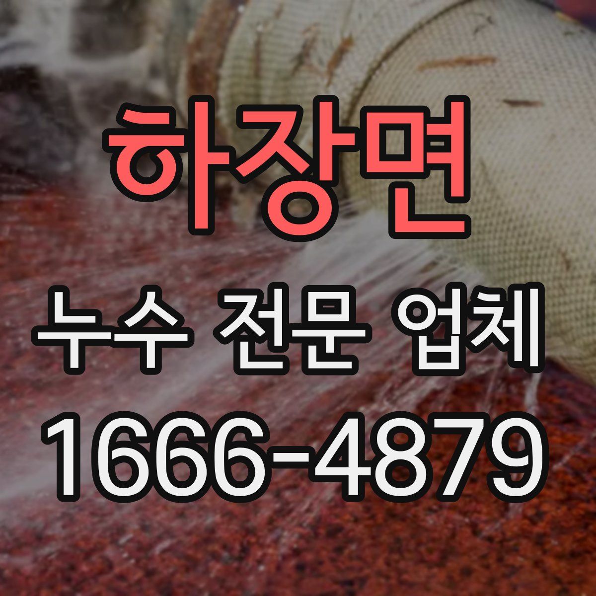 하장면 누수 전문 업체