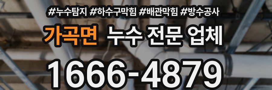 가곡면 누수 전문 업체