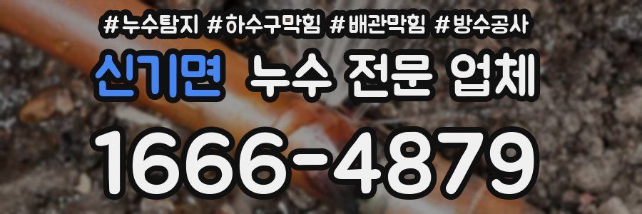 신기면 누수 전문 업체