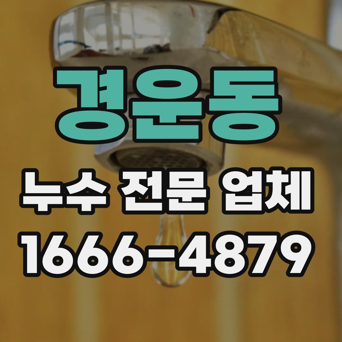 경운동 누수 전문 업체