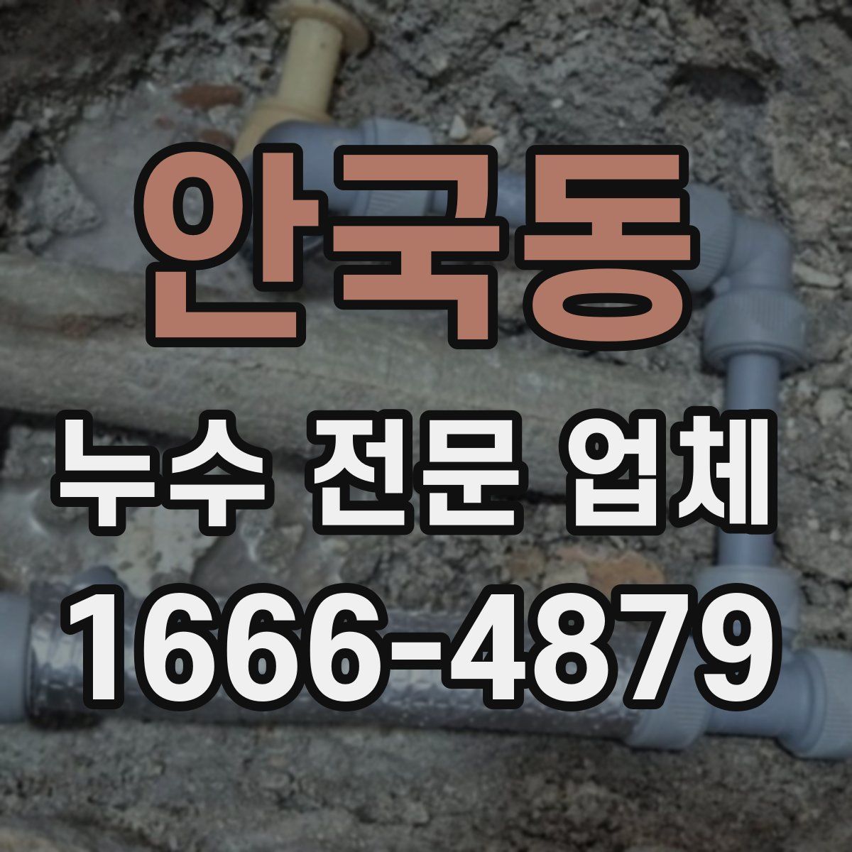 안국동 누수 전문 업체