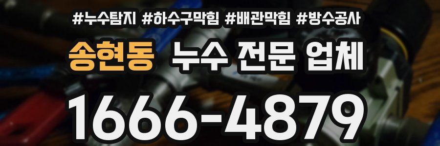 송현동 누수 전문 업체