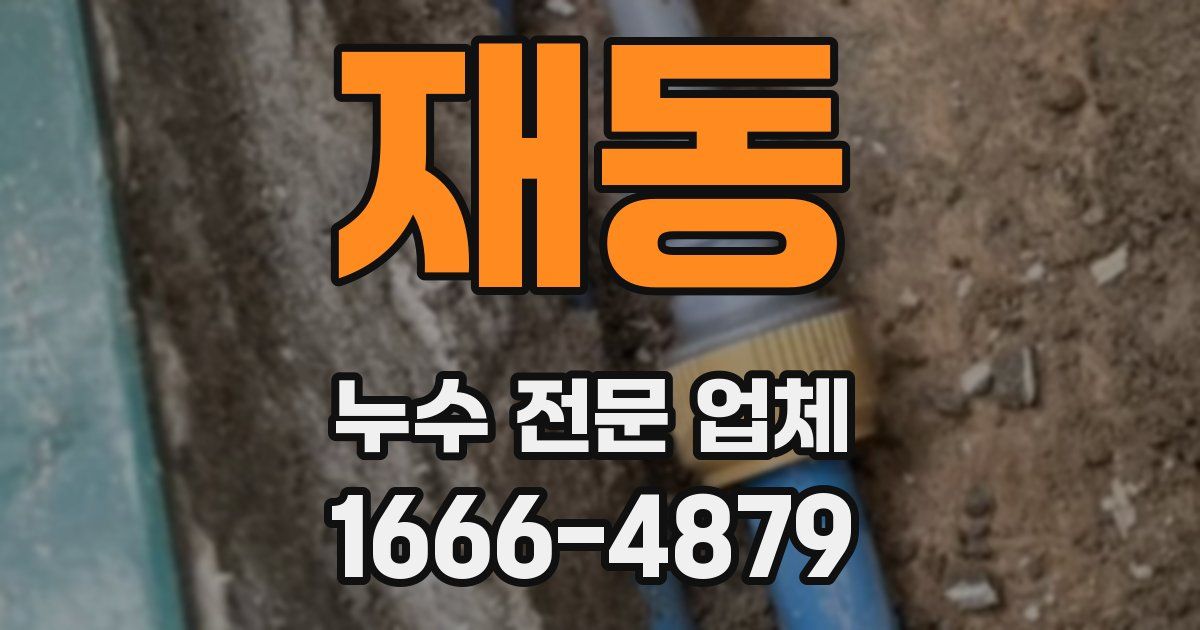 재동 누수 전문 업체