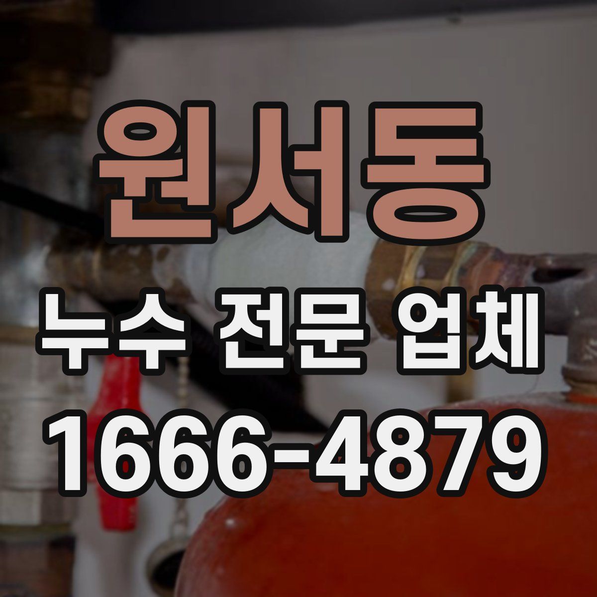 원서동 누수 전문 업체