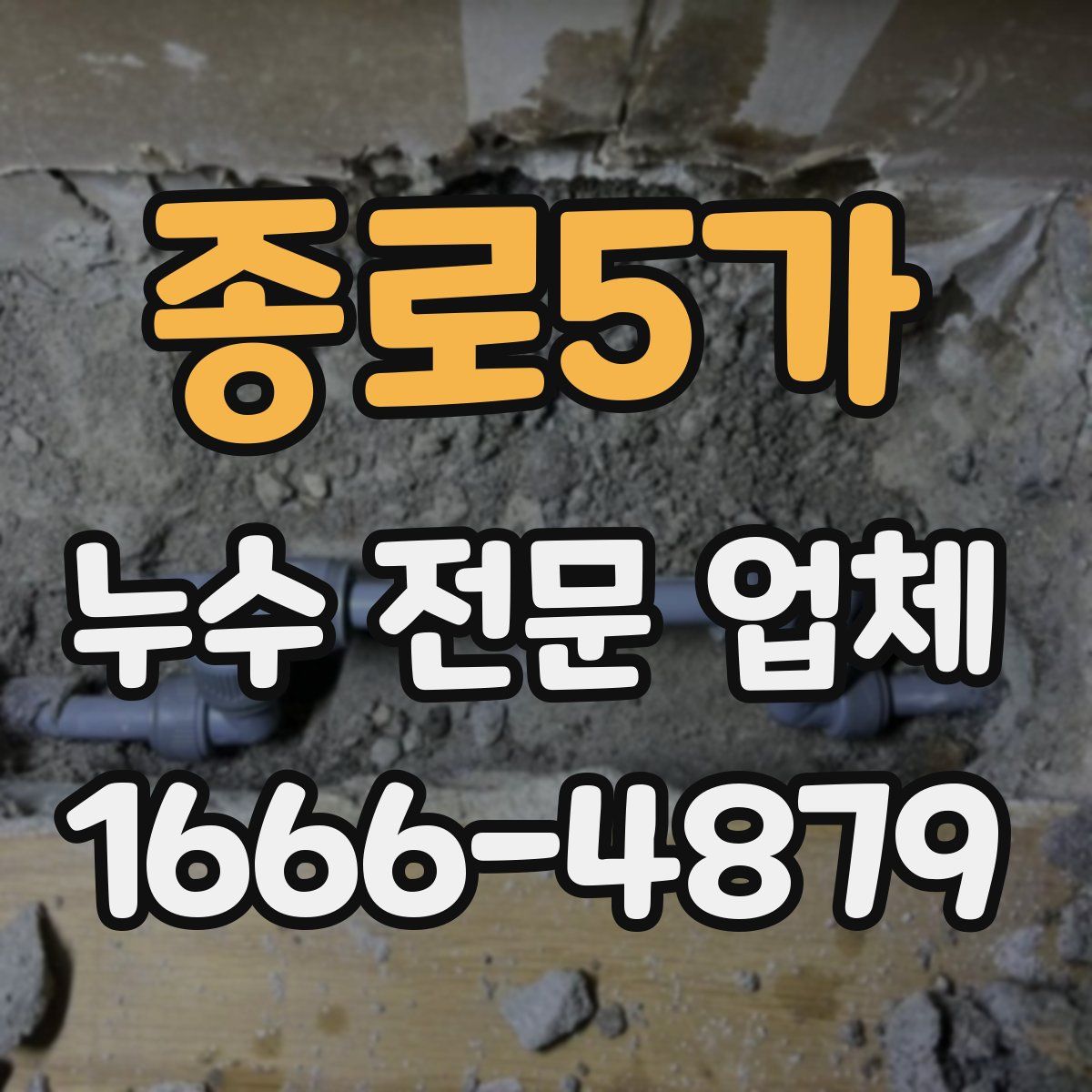 종로5가 누수 전문 업체