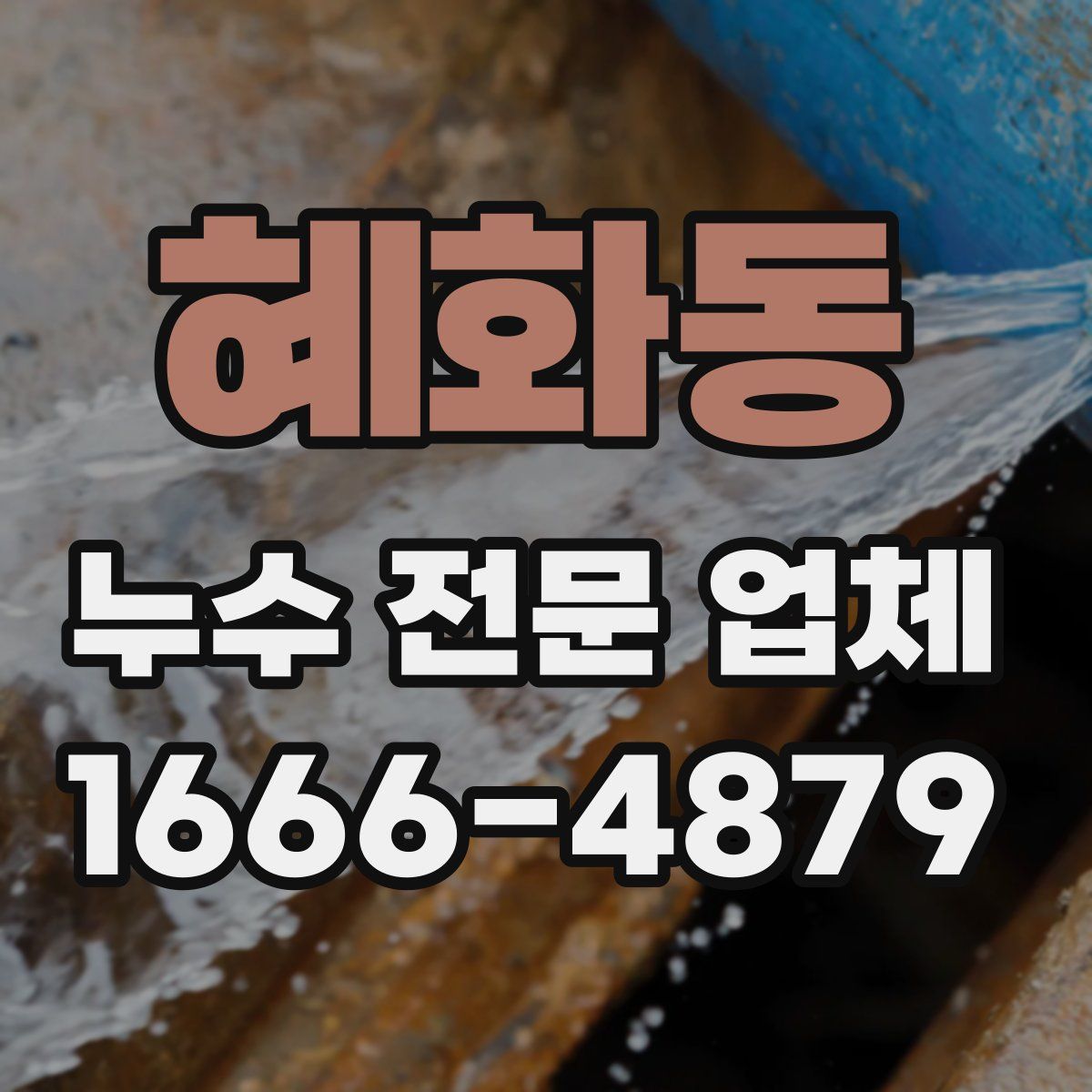 혜화동 누수 전문 업체