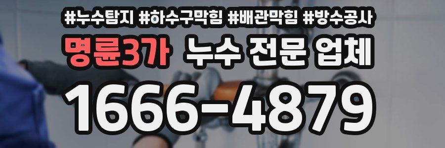 명륜3가 누수 전문 업체
