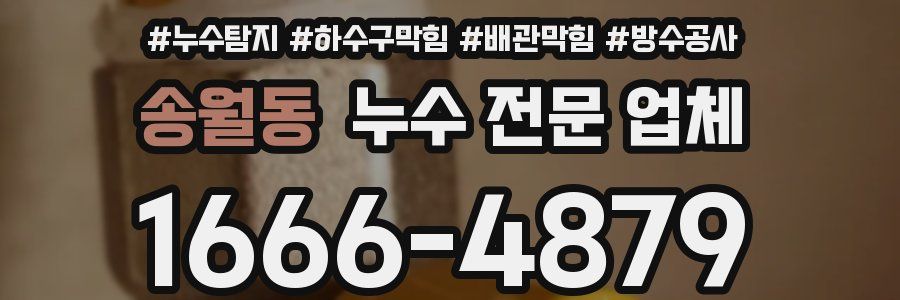 송월동 누수 전문 업체
