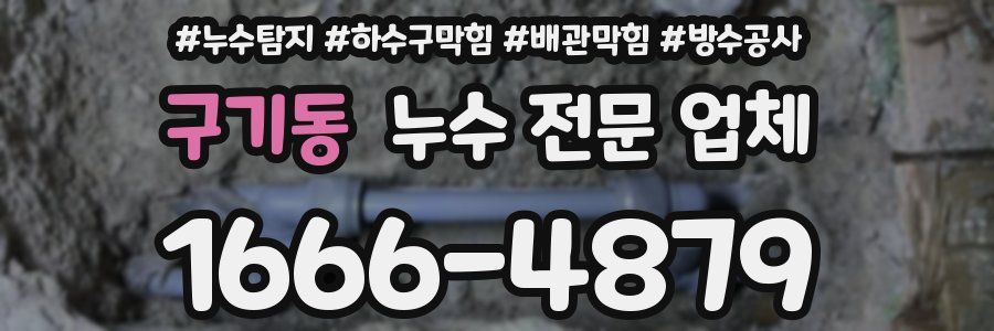구기동 누수 전문 업체