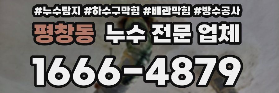 평창동 누수 전문 업체