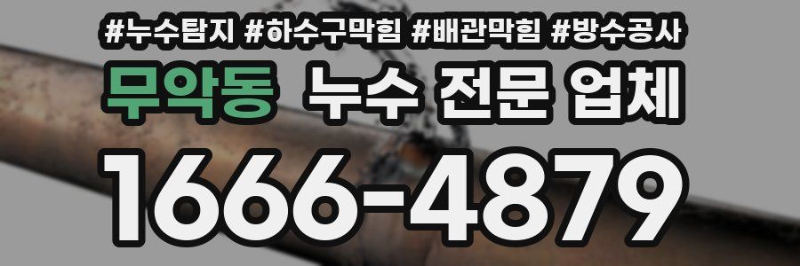 무악동 누수 전문 업체