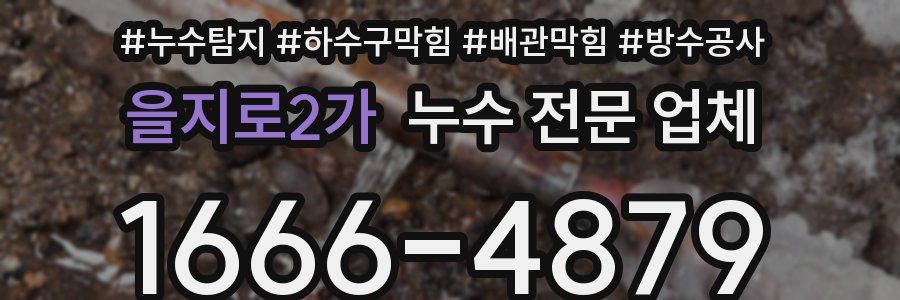 을지로2가 누수 전문 업체