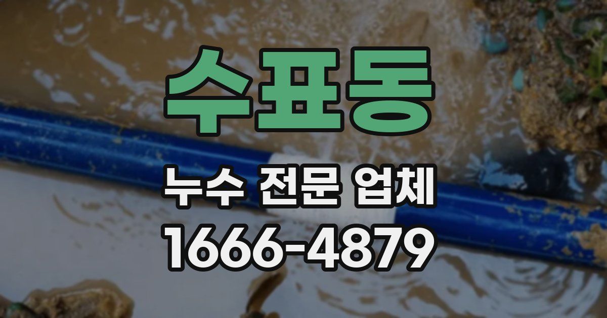 수표동 누수 전문 업체