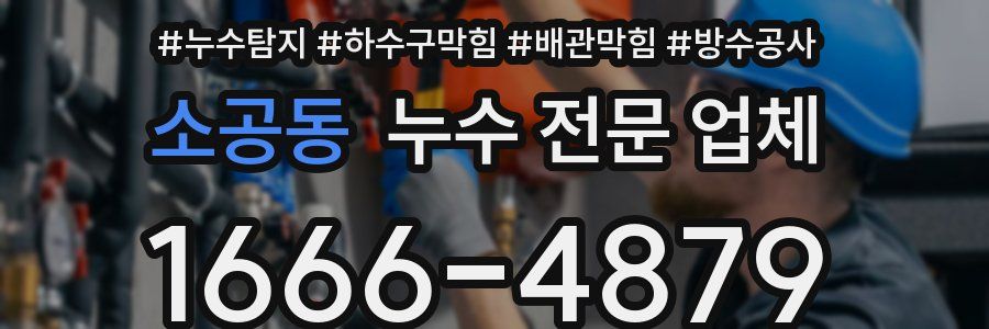 소공동 누수 전문 업체