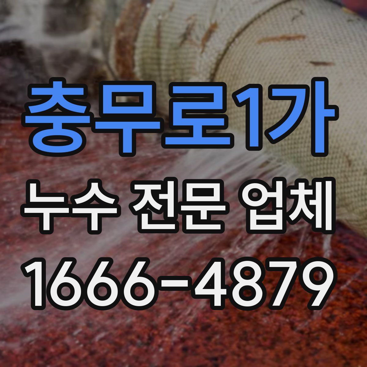 충무로1가 누수 전문 업체