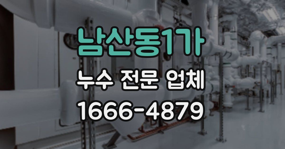 남산동1가 누수 전문 업체
