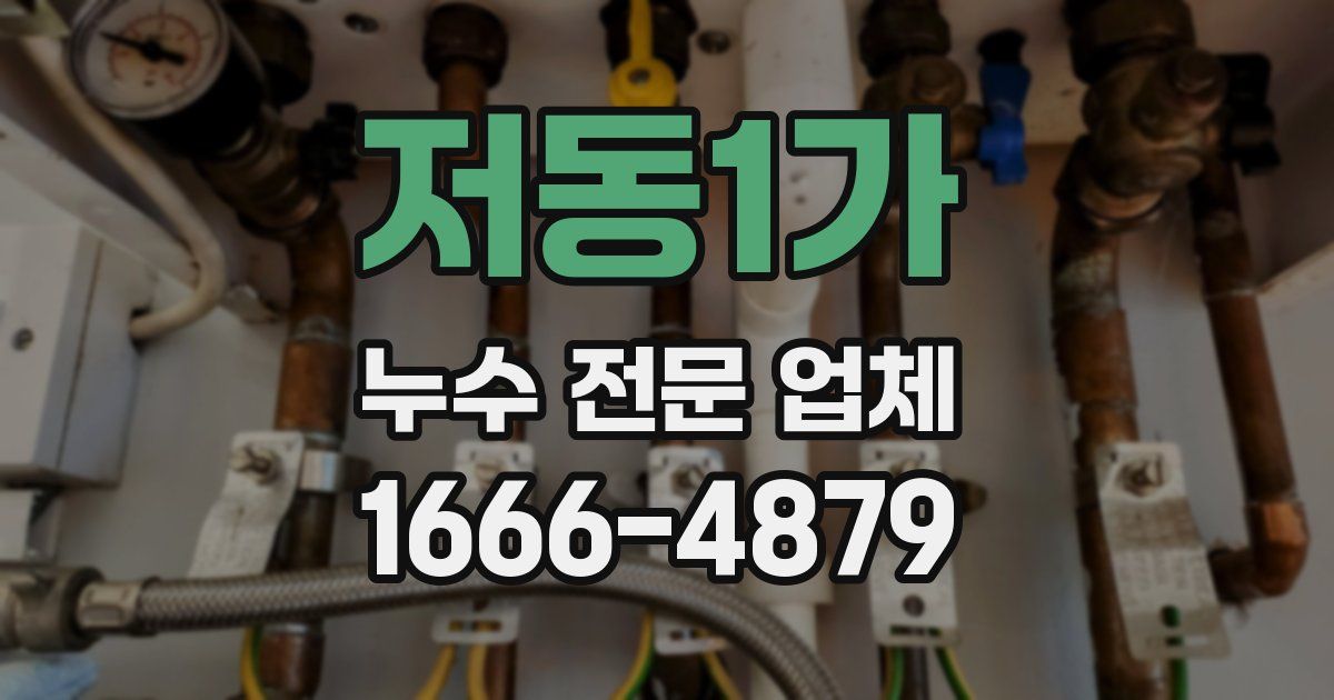 저동1가 누수 전문 업체