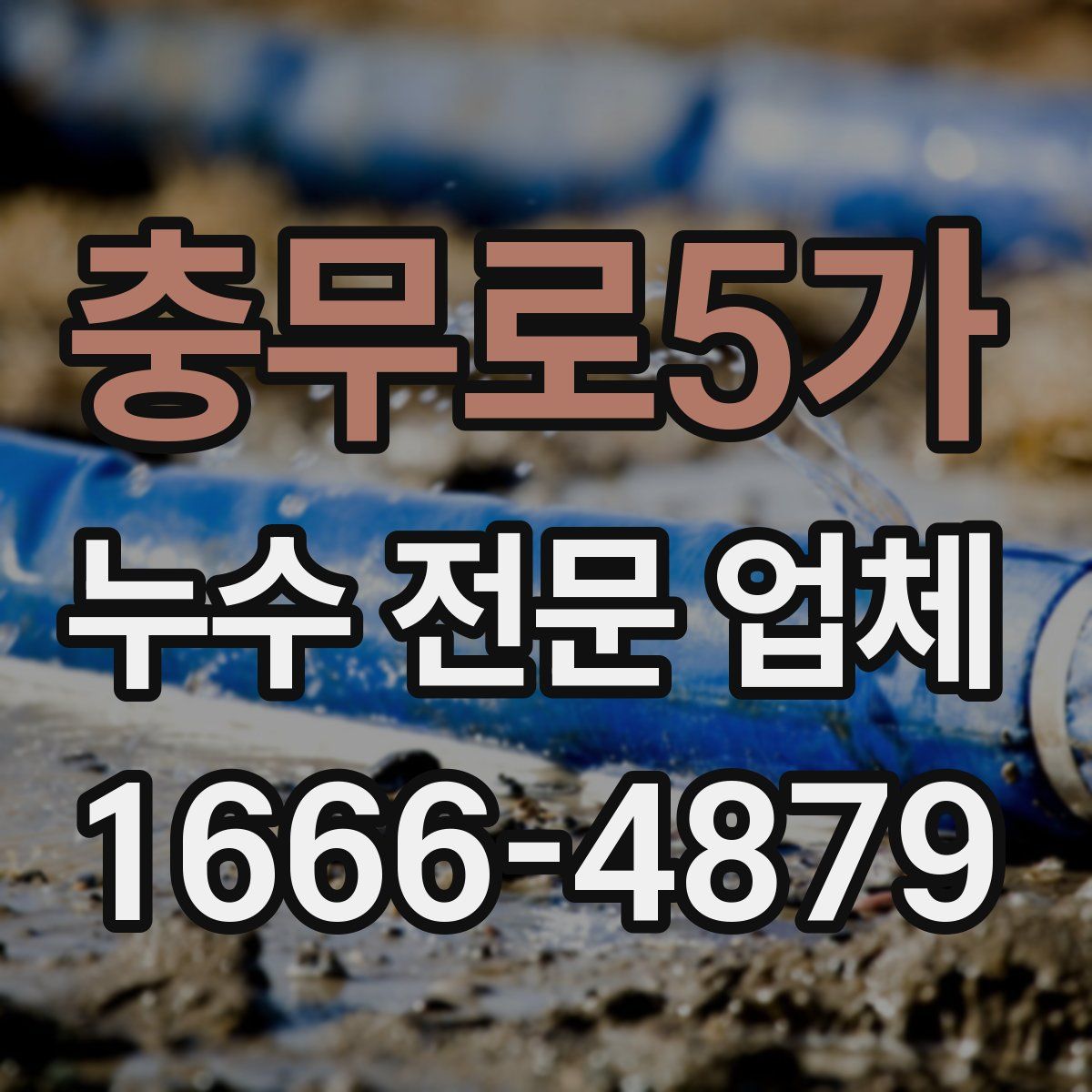 충무로5가 누수 전문 업체