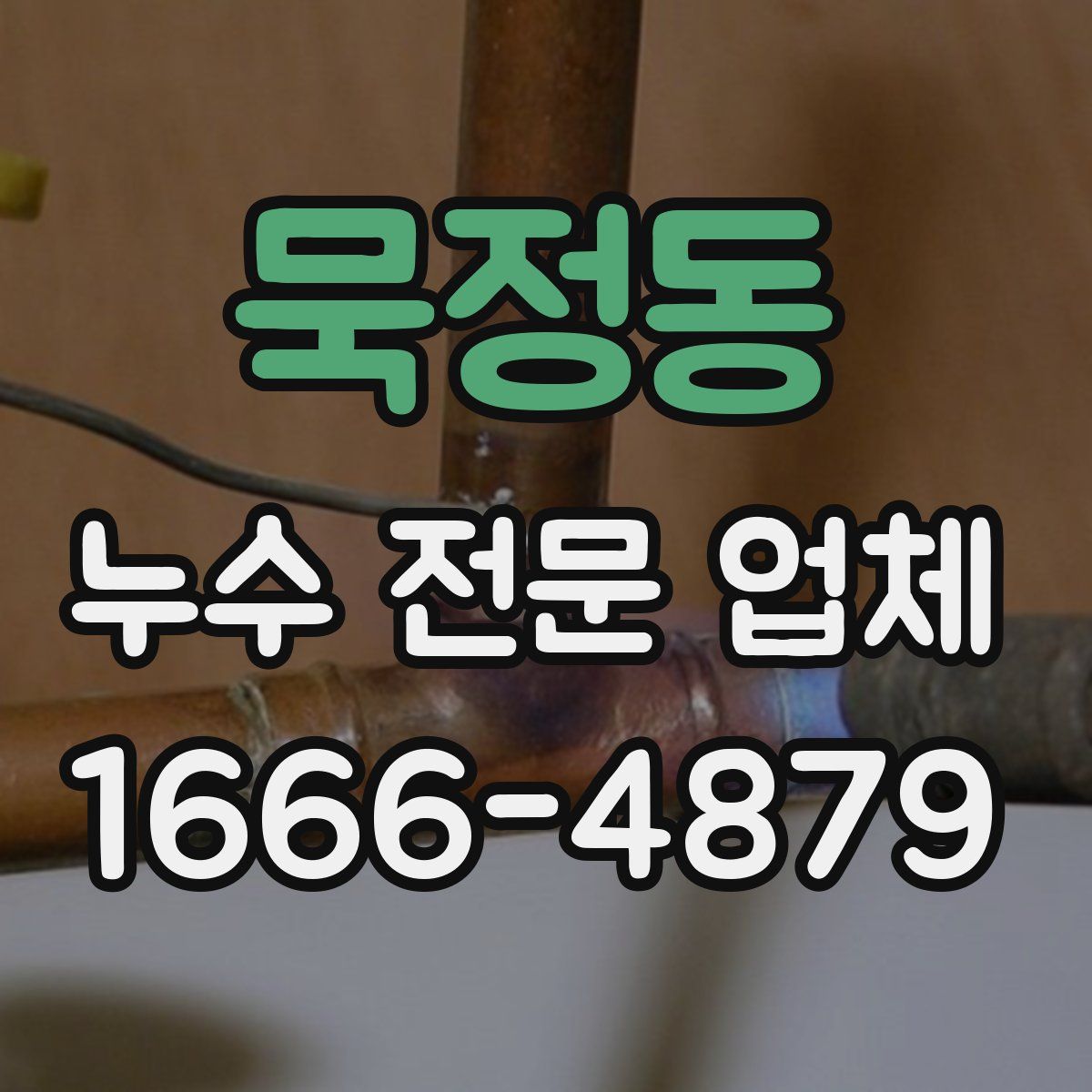 묵정동 누수 전문 업체