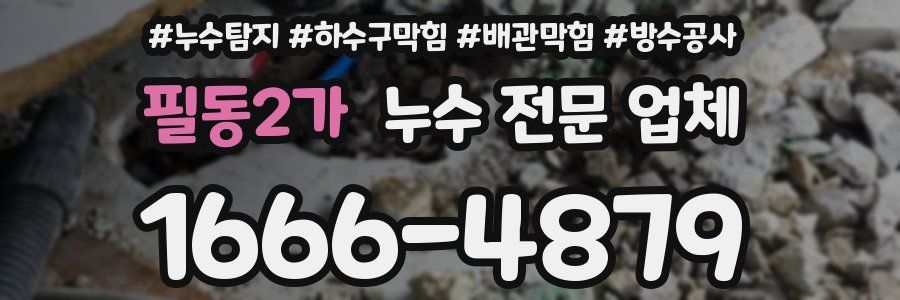 필동2가 누수 전문 업체