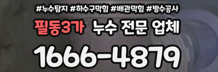 필동3가 누수 전문 업체