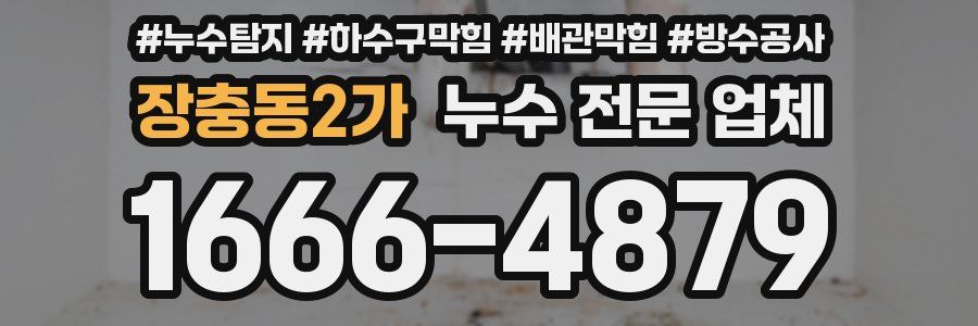 장충동2가 누수 전문 업체