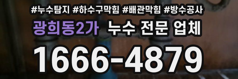 광희동2가 누수 전문 업체