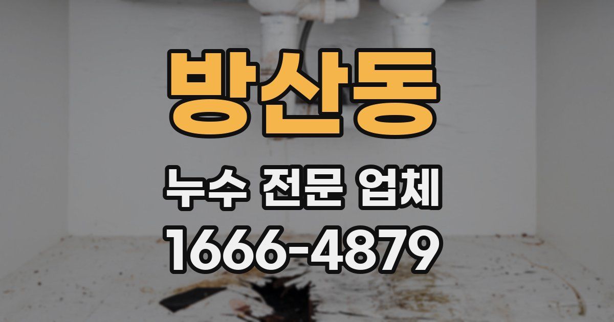 방산동 누수 전문 업체