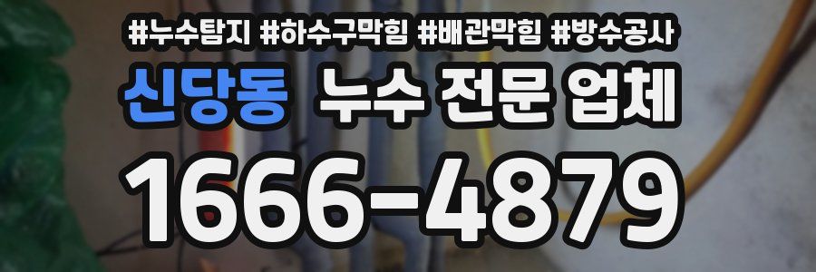 신당동 누수 전문 업체