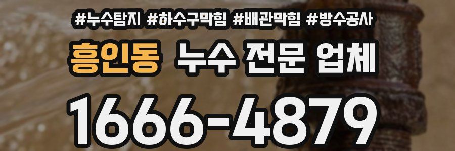 흥인동 누수 전문 업체