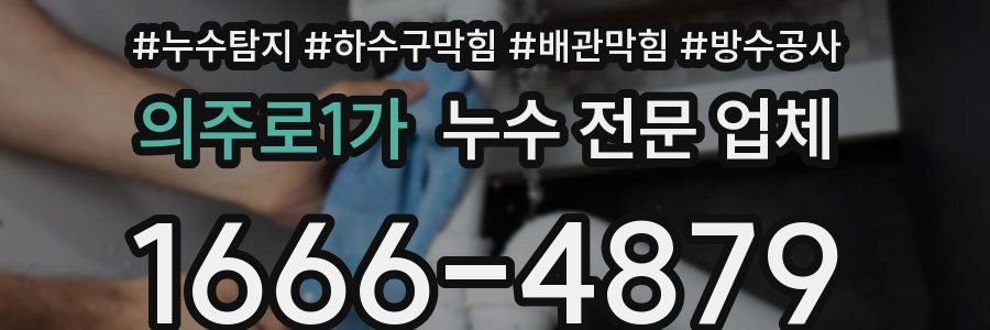 의주로1가 누수 전문 업체