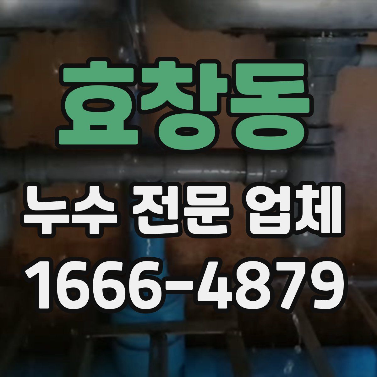 효창동 누수 전문 업체