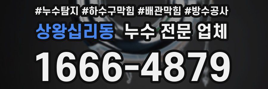 상왕십리동 누수 전문 업체