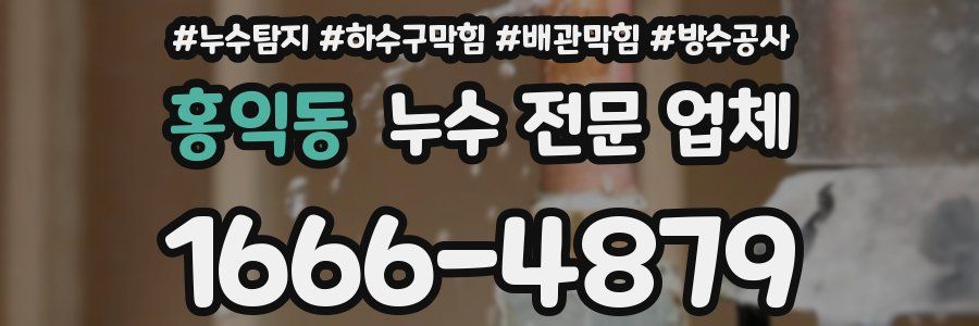 홍익동 누수 전문 업체