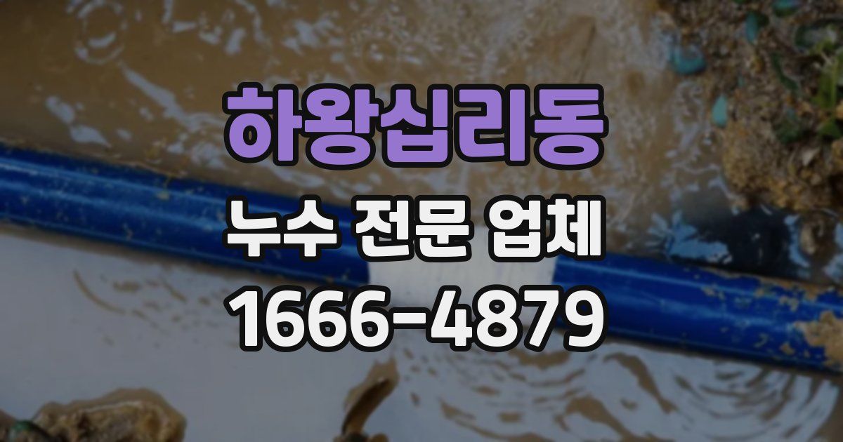 하왕십리동 누수 전문 업체