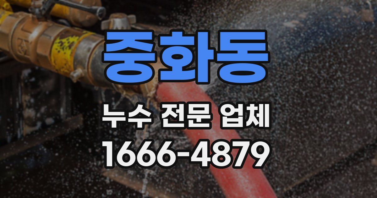 중화동 누수 전문 업체