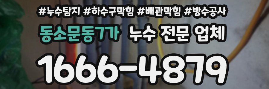 동소문동7가 누수 전문 업체