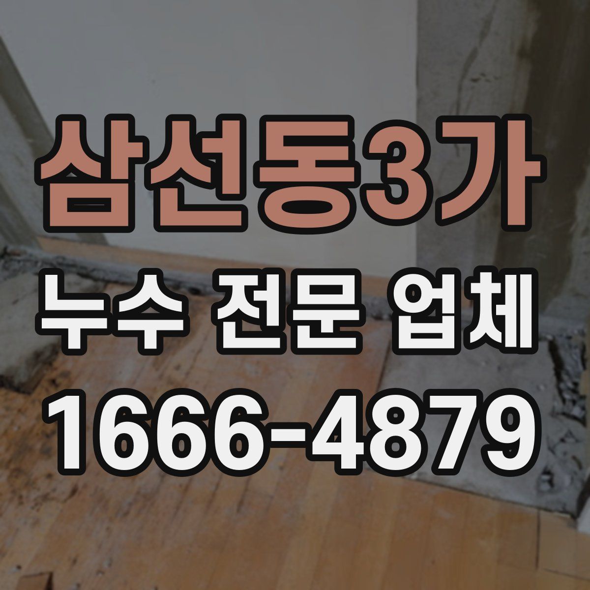 삼선동3가 누수 전문 업체