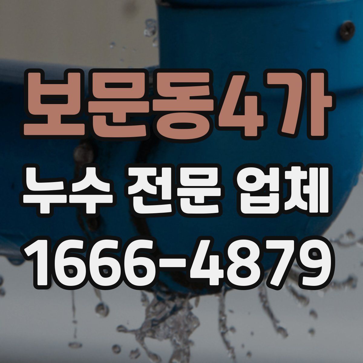 보문동4가 누수 전문 업체