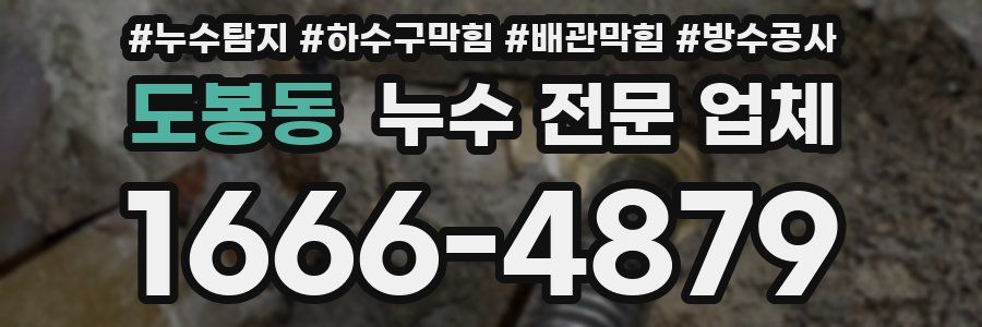 도봉동 누수 전문 업체