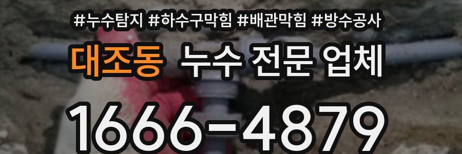 대조동 누수 전문 업체
