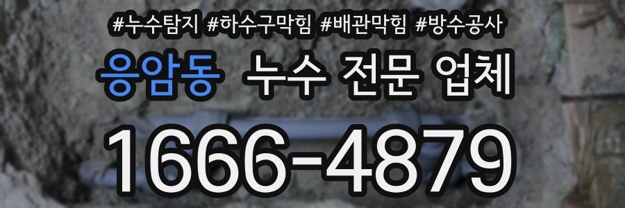 응암동 누수 전문 업체