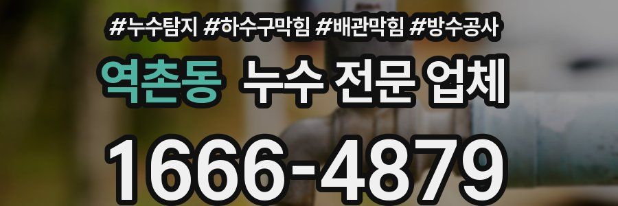역촌동 누수 전문 업체