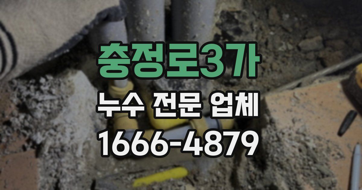 충정로3가 누수 전문 업체